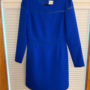 Reiss Royal Blue Long Sleeve Dress